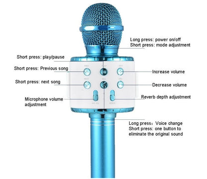 Wireless Bluetooth Karaoke Microphone & Speaker_1